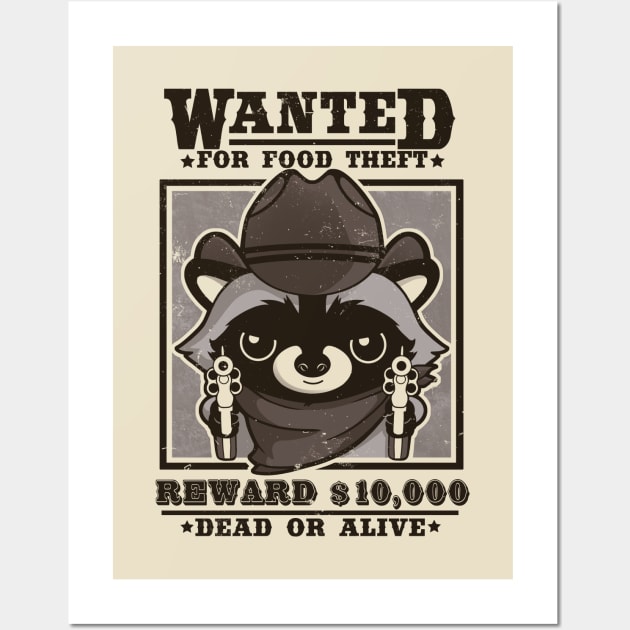 Wanted racoon Wall Art by NemiMakeit